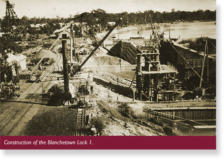 Blanchetown Lock 1 construction